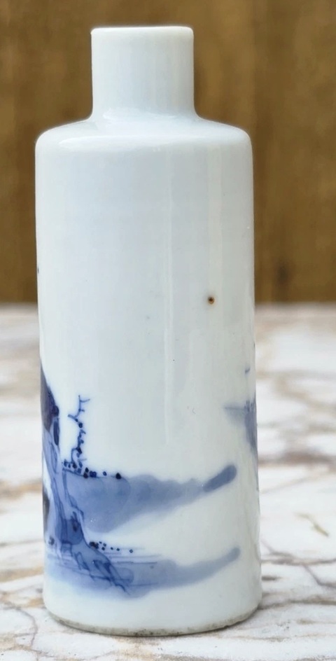 古玩陶瓷青花鼻煙壺真品鑒賞圖