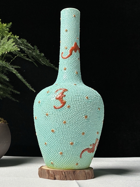 古玩陶瓷洪福齊天瓶真品鑒賞圖