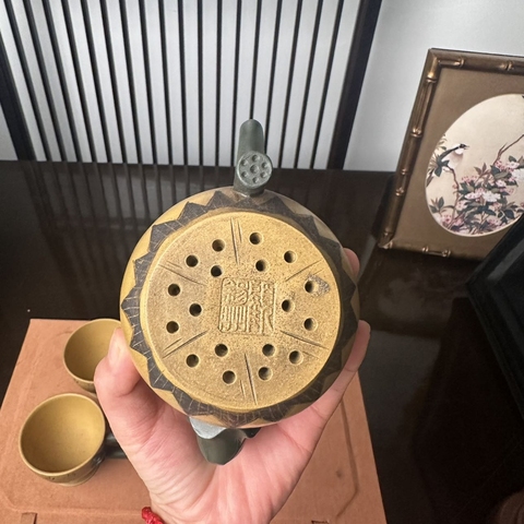 古玩雜項荷葉套組真品鑒賞圖