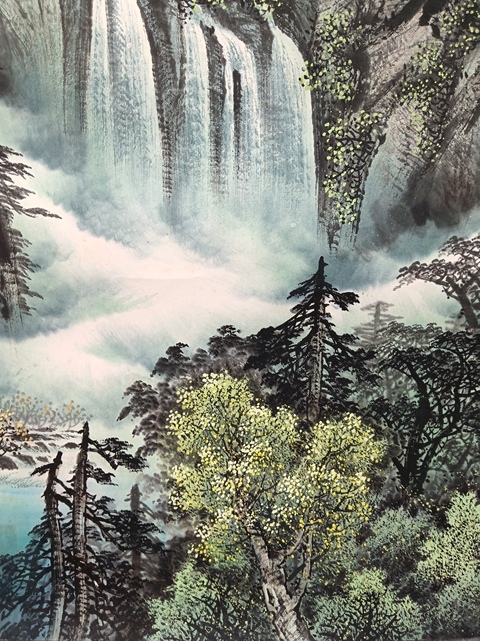 古玩字畫人大導(dǎo)師央美客座教授曾剛山水拍賣,當(dāng)前價(jià)格2222元