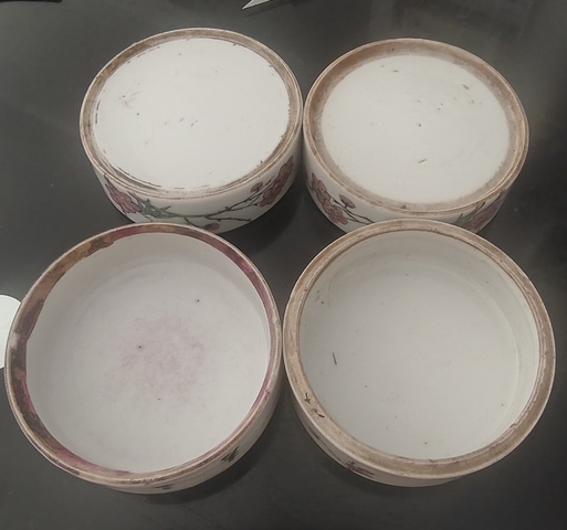 古玩陶瓷粉彩花鳥節(jié)盒真品鑒賞圖