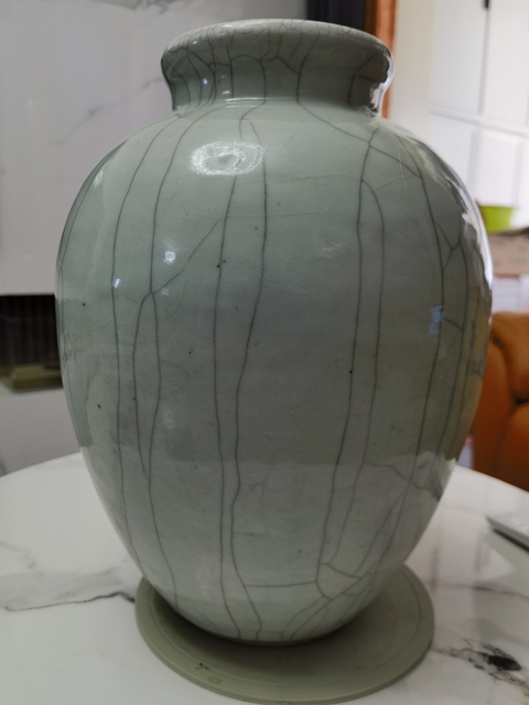 古玩陶瓷哥釉太白罐真品鑒賞圖