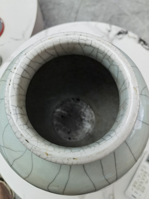 古玩陶瓷哥釉太白罐真品鑒賞圖