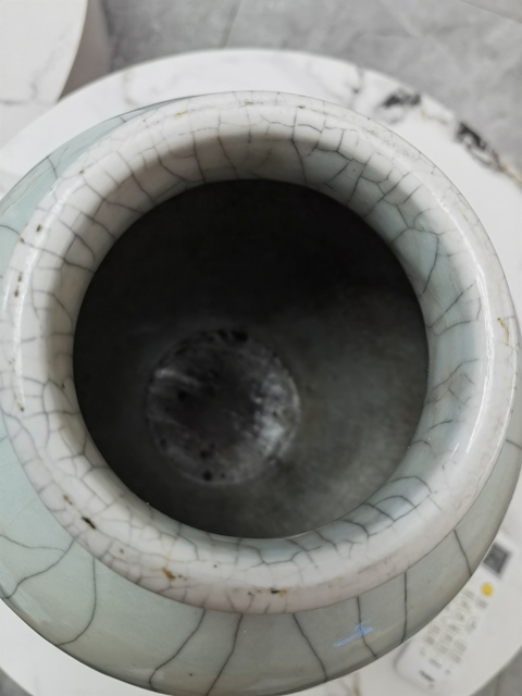 古玩陶瓷哥釉太白罐真品鑒賞圖