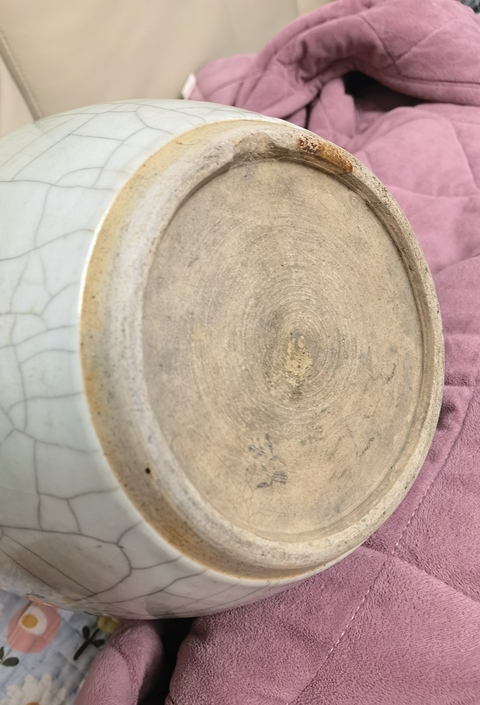 古玩陶瓷哥釉太白罐真品鑒賞圖
