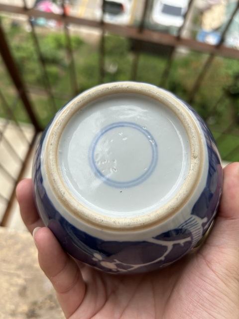 古玩陶瓷青花冰梅圖蓋罐真品鑒賞圖