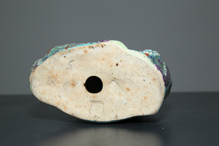 古玩陶瓷民國·粉彩彌勒造像真品鑒賞圖