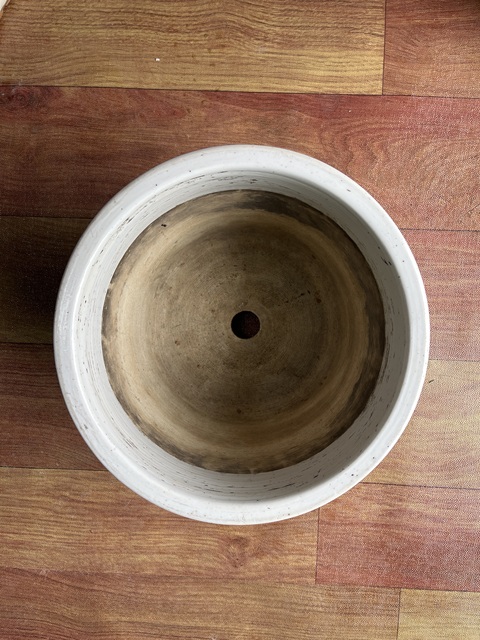 古玩陶瓷花鳥紋粉彩圈足筒式香爐(花盆)真品鑒賞圖