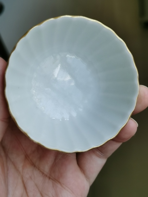 古玩陶瓷花鳥紋淺絳彩杯真品鑒賞圖