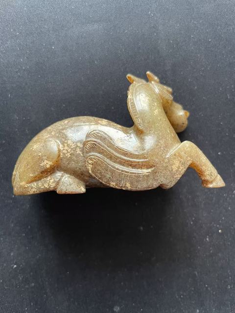 古玩玉器仿古玉馬真品鑒賞圖