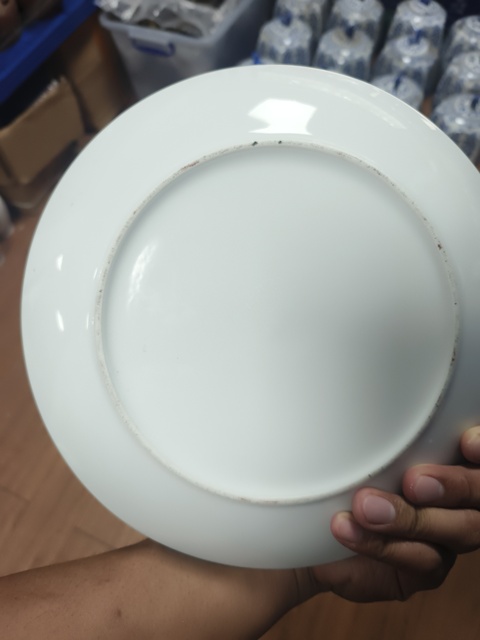 古玩陶瓷廣彩公雞盤真品鑒賞圖