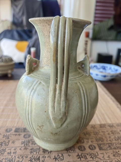 古玩陶瓷越窯青瓷執壺真品鑒賞圖