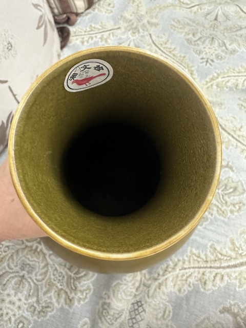 古玩陶瓷清光緒 茶葉末釉荸薺瓶真品鑒賞圖
