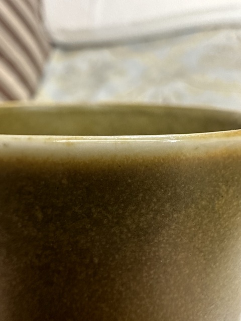 古玩陶瓷清光緒 茶葉末釉荸薺瓶真品鑒賞圖
