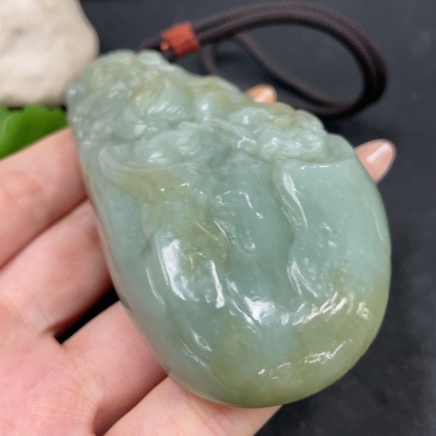 古玩玉器天然和田玉鐘馗雕刻把件(帶珠寶機(jī)構(gòu)鑒定證書)拍賣，當(dāng)前價(jià)格880元