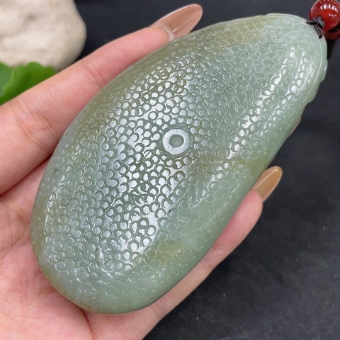 古玩玉器天然和田玉鐘馗雕刻把件(帶珠寶機(jī)構(gòu)鑒定證書)拍賣，當(dāng)前價(jià)格880元