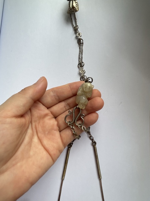 古玩雜項銀飾掛件真品鑒賞圖