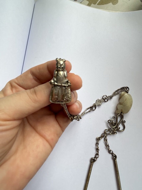 古玩雜項銀飾掛件真品鑒賞圖