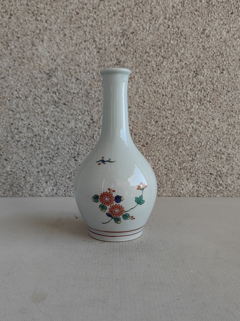 古玩陶瓷花卉紋五彩瓶拍賣,當前價格398元