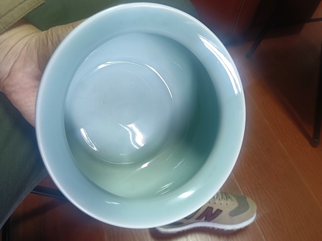 古玩陶瓷日本大正青釉茶入拍賣，當前價格900元