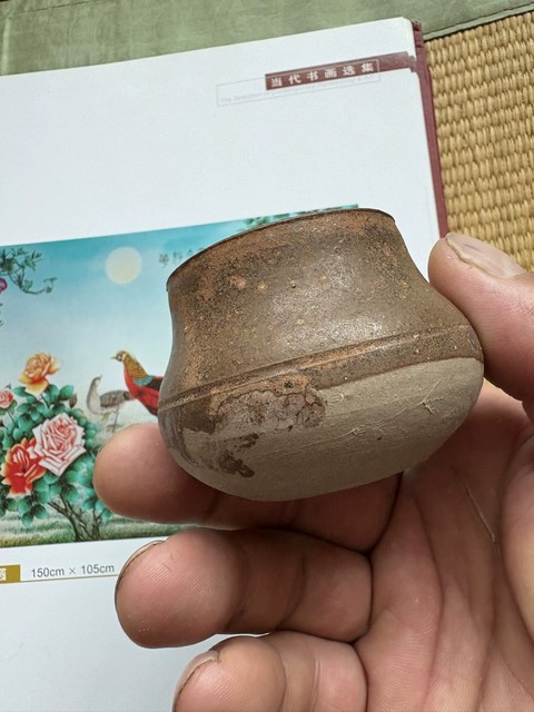 古玩陶瓷宋代洪塘窯茶入真品鑒賞圖