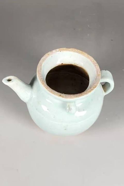 古玩陶瓷青白釉執壺真品鑒賞圖