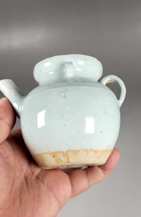 古玩陶瓷青白釉執壺真品鑒賞圖