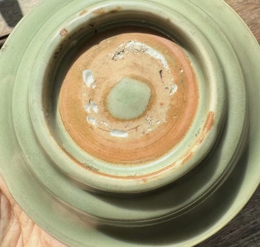 古玩陶瓷龍泉青瓷水洗真品鑒賞圖