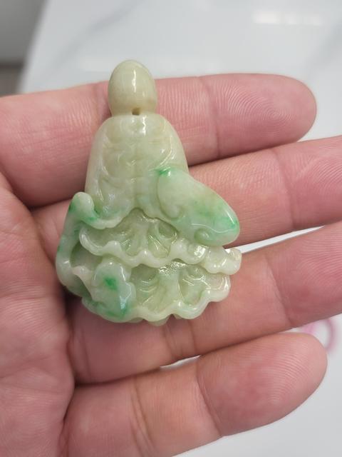 古玩玉器翡翠白菜真品鑒賞圖