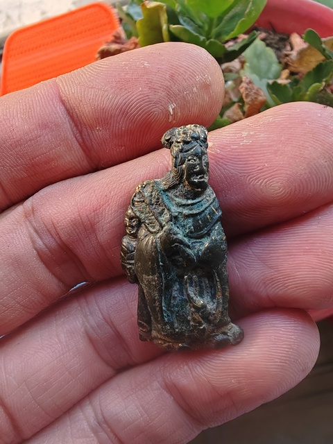 古玩銅器人物真品鑒賞圖