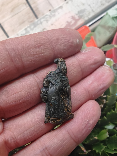 古玩銅器人物真品鑒賞圖