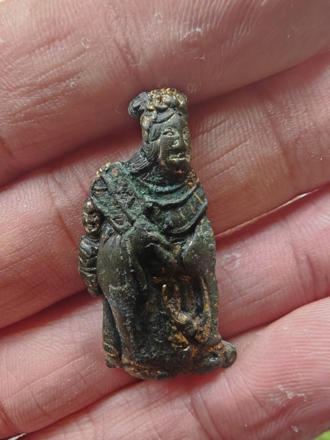 古玩銅器人物真品鑒賞圖