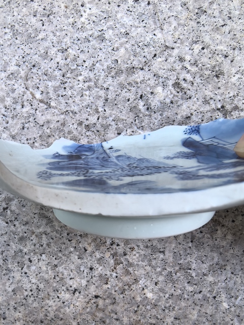 古玩陶瓷青花山水人物標本真品鑒賞圖