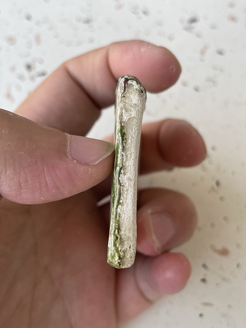 古玩陶瓷藍綠彩真品鑒賞圖
