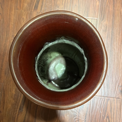 古玩陶瓷紅釉瓶真品鑒賞圖