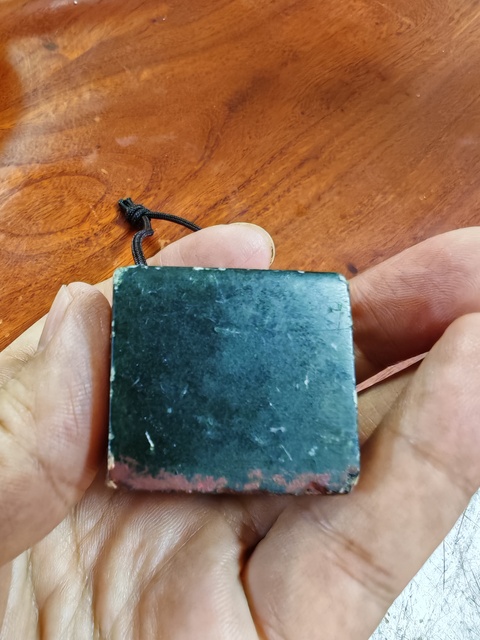 古玩玉器艾葉綠石印章真品鑒賞圖