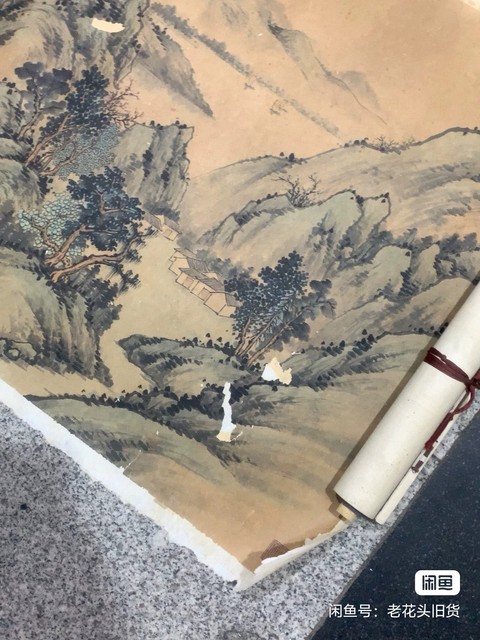古玩字畫江南春曉真品鑒賞圖