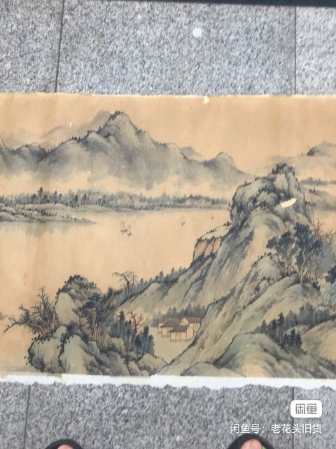 古玩字畫江南春曉真品鑒賞圖