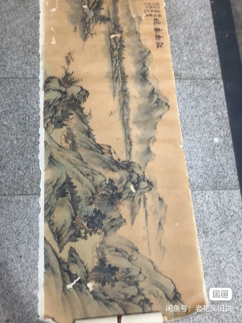 古玩字畫江南春曉真品鑒賞圖