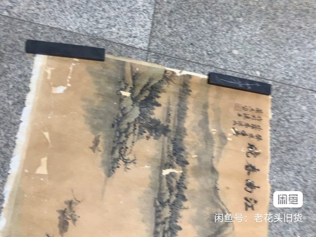 古玩字畫江南春曉真品鑒賞圖