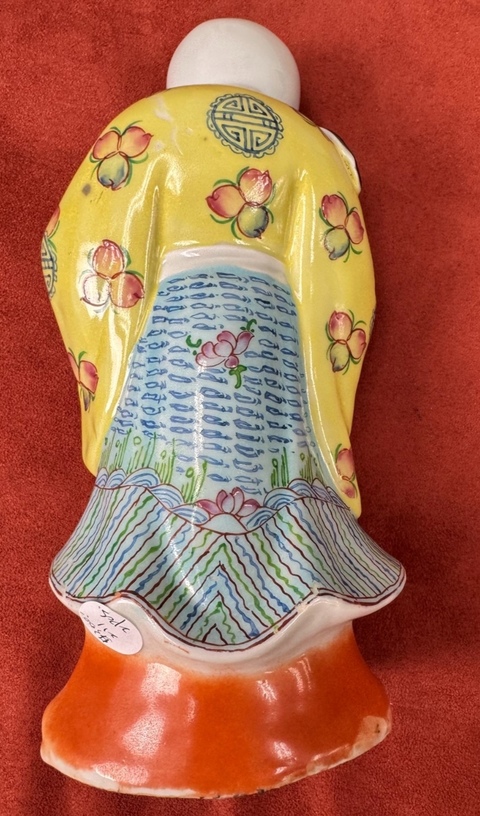 古玩陶瓷壽星塑像真品鑒賞圖