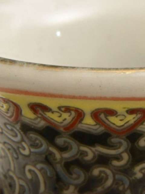 古玩陶瓷粉彩開光仕女紋葫蘆瓶真品鑒賞圖