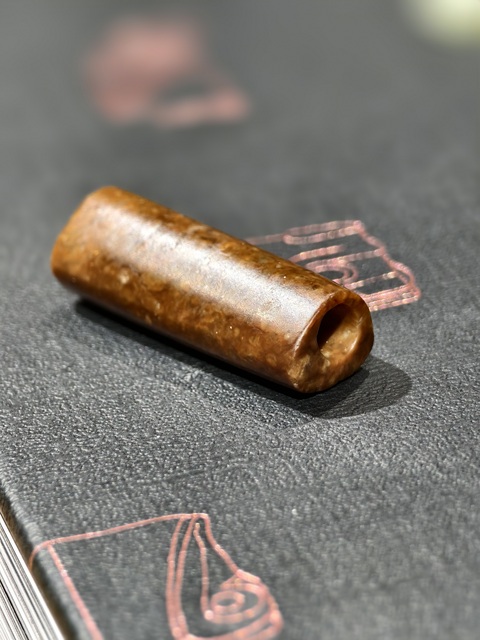 古玩玉器仿古玉管真品鑒賞圖