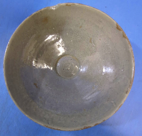 古玩陶瓷青釉斗笠碗真品鑒賞圖