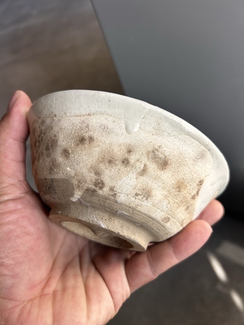 古玩陶瓷金元磁州窯花鳥紋紅綠彩碗真品鑒賞圖