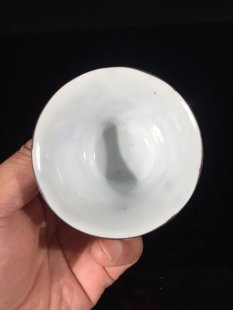 古玩陶瓷青花云龍紋茶杯真品鑒賞圖