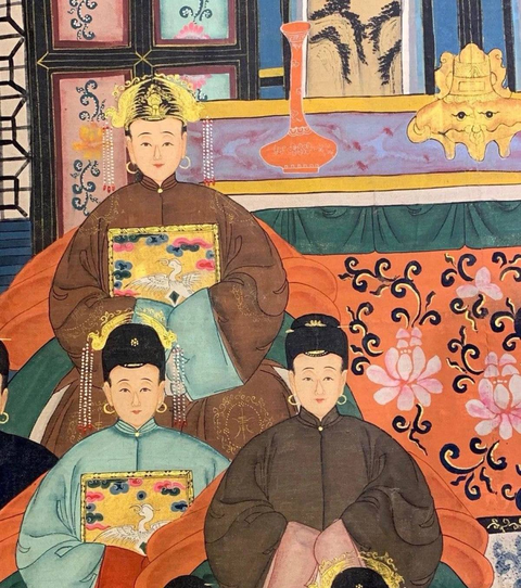 古玩字畫家族祖像真品鑒賞圖