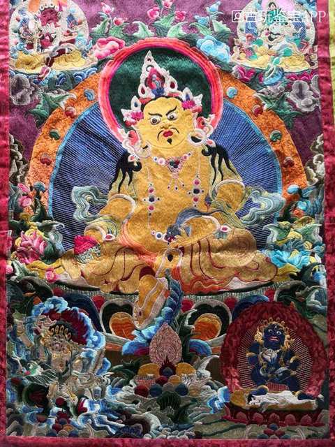 古玩雜項刺繡唐卡真品鑒賞圖