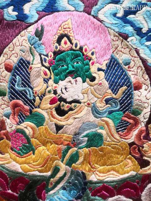 古玩雜項刺繡唐卡真品鑒賞圖