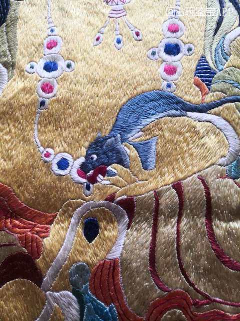 古玩雜項刺繡唐卡真品鑒賞圖